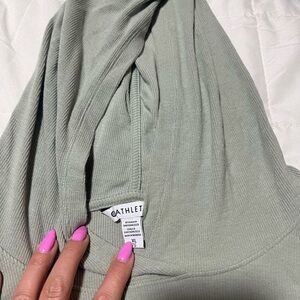 Athleta Soft Sage Ribbed Pullover Hoodie